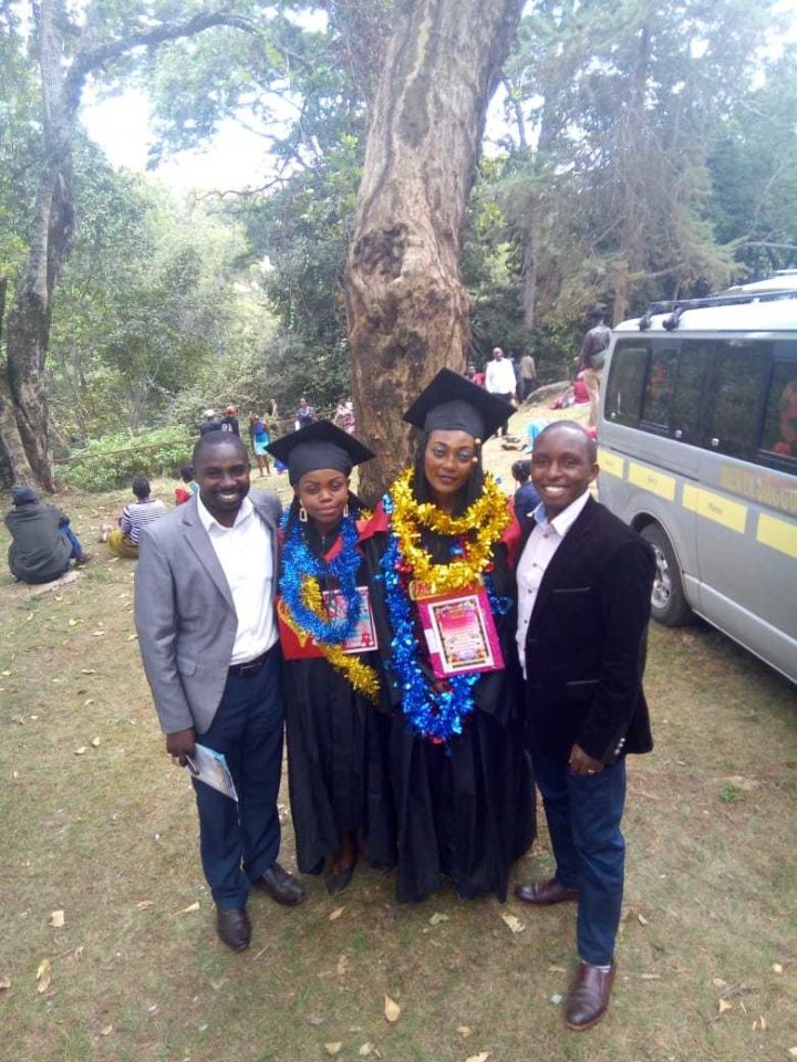 Harun and Peter with graduating students