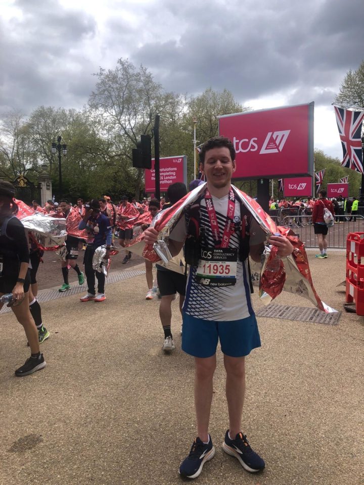 Sam completes TCS London Marathon 2024